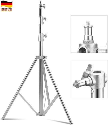 Edelstahl lichtstativ - 2.5m,