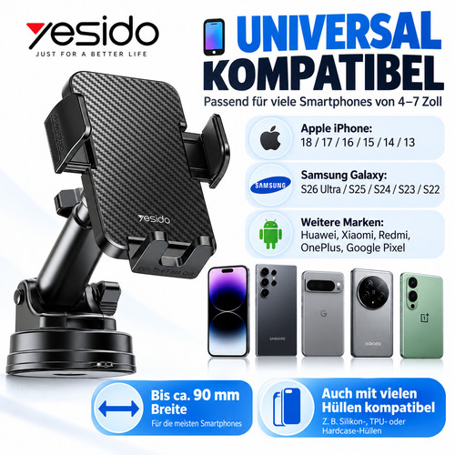 Handyhalterung auto yesido - handyhalterung,